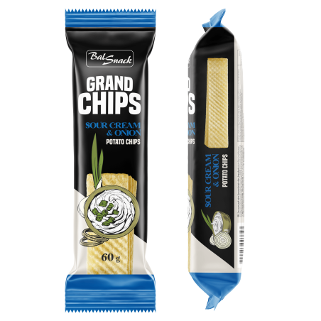 Grand Potato Chips Sour Cream and Onion flawoured 60g