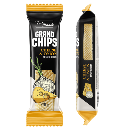 Grand Potato Chips cheese and onion flavoured 60g
